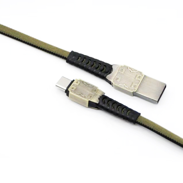Trenzada Tela Tipo C-5A carga rápida cable de carga USB Cable de datos Accesorios de teléfono móvil