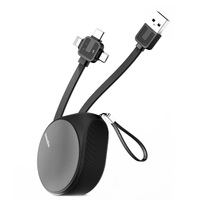 Waterdrop Tres-en-Uno de escala cable de carga micro USB tipo C iPhone Rayo Accesorios de teléfonos móviles