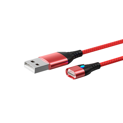 Fábrica al por mayor en existencia 3A Carga rápida 3 In1 Carga magnética Cable USB Iluminación USB C Micro USB Cable de datos