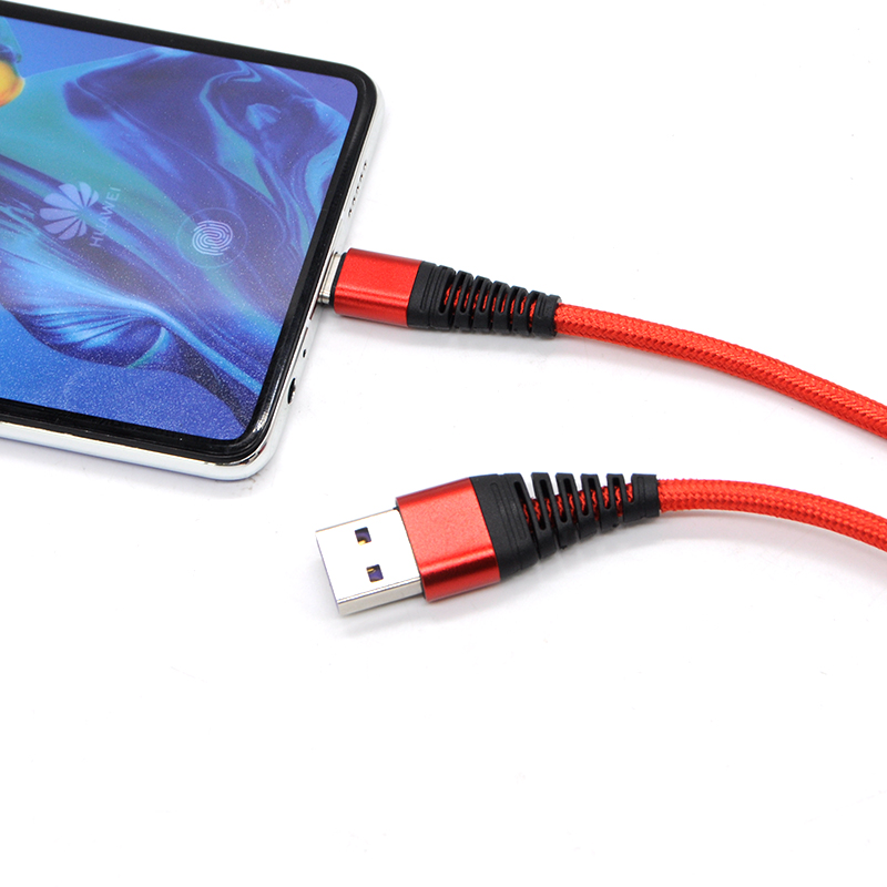 Cable de carga rápida USB C trenzado de nailon superventas TYPE C para teléfonos Android 